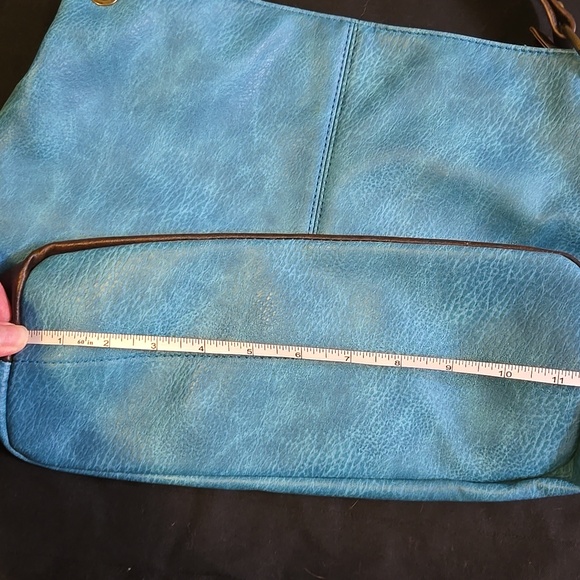 Wrangler Vegan Leather Western Purse Satchel Turquoise Bag - Picture 11 of 11
